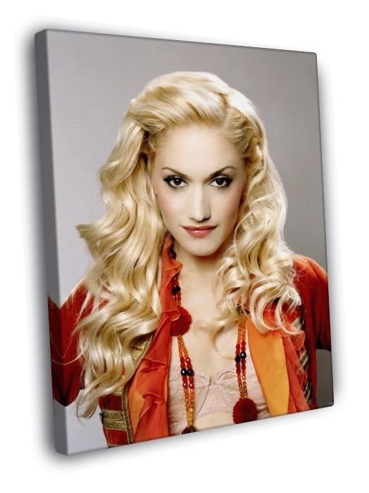 Gwen Stefani Portrait Dance Hot Music SInger WALL  20x16 inch FRAMED CANVAS PRINT
