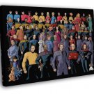 Star Trek The Original Series Characters Cast WALL  20x16 inch FRAMED CANVAS PRINT