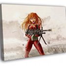 Neon Genesis Evangelion Asuka Langley Soryu WALL  20x16 inch FRAMED CANVAS PRINT