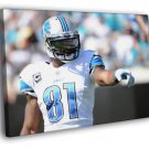 Calvin Johnson Detroit Lions Football Sport Awesome  20x16 inch FRAMED CANVAS WALL PRINT