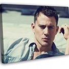 Channing Tatum Portrait Actor Handsome  20x16 inch FRAMED CANVAS WALL PRINT