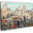 Characters Part1 Mos Eisley Tatooine Star Wars  20x16 inch FRAMED CANVAS WALL PRINT
