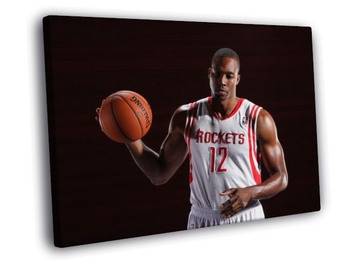 Dwight Howard Superman Houston Rockets Basketball  20x16 inch FRAMED CANVAS WALL PRINT