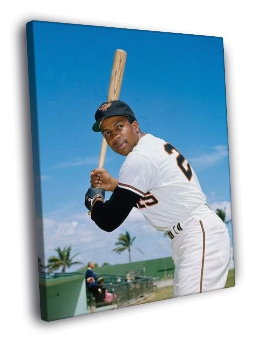 Frank Robinson Classic Baseball Sport  20x16 inch FRAMED CANVAS WALL PRINT