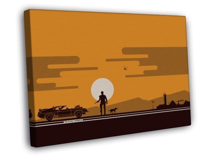 Mad Max The Road Warrior Movie Cool Art  20x16 inch FRAMED CANVAS WALL PRINT