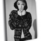 Pink Rock Pop Singer Music BW  20x16 inch FRAMED CANVAS WALL PRINT