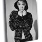 Pink Rock Pop Singer Music BW  20x16 inch FRAMED CANVAS WALL PRINT