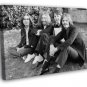 Awesome Rare BW John Lennon Paul McCartney  20x16 inch FRAMED CANVAS WALL PRINT