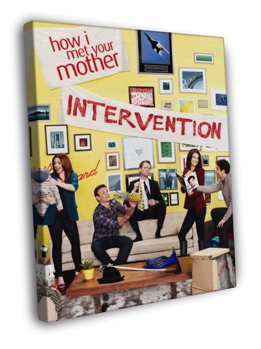 How I Met Your Mother Characters TV Series WALL  20x16 inch FRAMED CANVAS PRINT