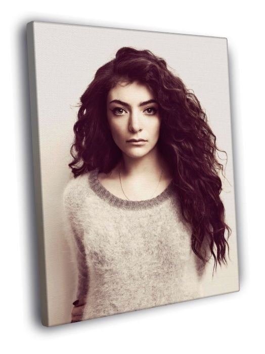 Lorde Indie Pop Singer Music Rare WALL  20x16 inch FRAMED CANVAS PRINT