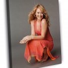 Hilary Duff Pop Music Singer Actress WALL  20x16 inch FRAMED CANVAS PRINT