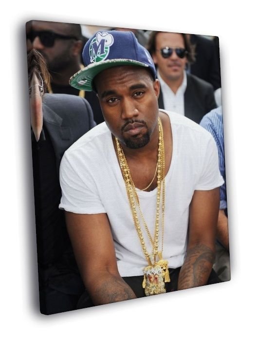 Kanye West Jewelry Hip Hop Rap Music Rare WALL 20x16 inch FRAMED CANVAS PRINT