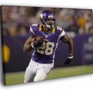 Adrian Peterson Minnesota Vikings Football Sport WALL  20x16 inch FRAMED CANVAS PRINT