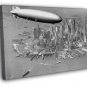 Hindenburg Airship Manhattan NYC New York City Retro  20x16 inch FRAMED CANVAS WALL PRINT