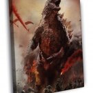 Godzilla 2014 Awesome Movie Soldiers  20x16 inch FRAMED CANVAS WALL PRINT