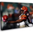 A. J. Green Cincinnati Bengals Football Sport WALL  20x16 inch FRAMED CANVAS PRINT
