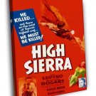 High Sierra 1941 Retro Classic Movie Vintage WALL  20x16 inch FRAMED CANVAS PRINT