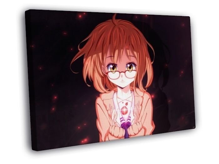 Beyond the Boundary Mirai Kuriyama Anime WALL  20x16 inch FRAMED CANVAS PRINT