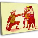 Naruto Team 7 Sasuke Sakura Kakashi Anime Art WALL  20x16 inch FRAMED CANVAS PRINT