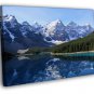 Mountains Cliffs Lake Canada Beautiful Nature  20x16 inch FRAMED CANVAS WALL PRINT