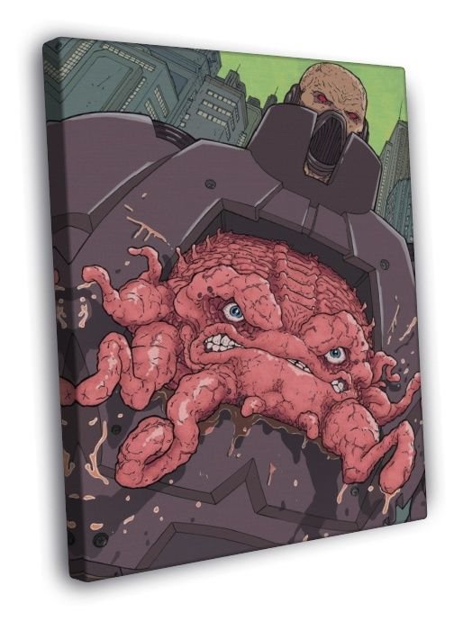 Krang Teenage Mutant Ninja Turtles Classic Art TMNT  20x16 inch FRAMED CANVAS WALL PRINT