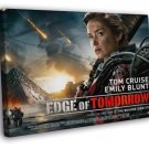 Edge of Tomorrow Emily Blunt Movie  20x16 inch FRAMED CANVAS WALL PRINT