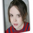 Ellen Page Cute Portrait Beautiful Actress  20x16 inch FRAMED CANVAS WALL PRINT