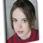 Ellen Page Cute Portrait Beautiful Actress 20x16 inch FRAMED CANVAS WALL PRINT