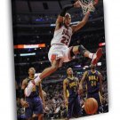 Taj Gibson Chicago Bulls Dunk Basketball Sport  20x16 inch FRAMED CANVAS WALL PRINT