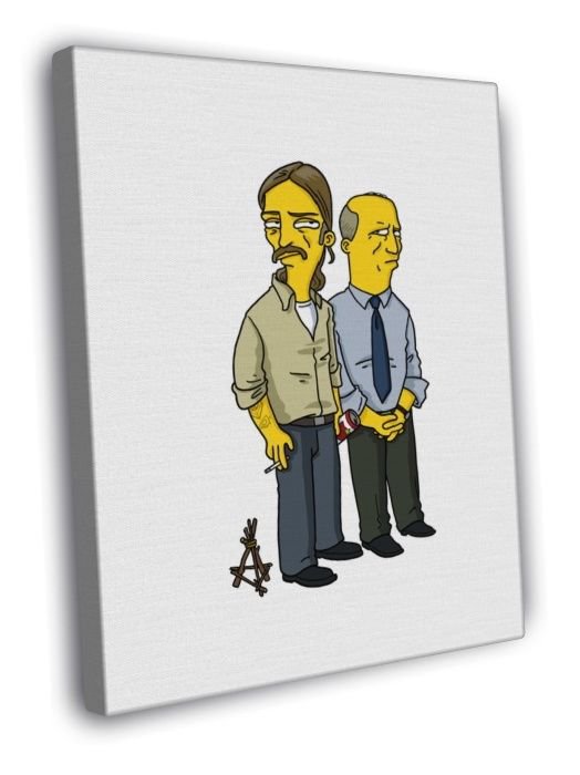 True Detective Cool Funny Art TV Series  20x16 inch FRAMED CANVAS WALL PRINT