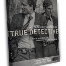 True Detective Matthew McConaughey Woody Harrelson  20x16 inch FRAMED CANVAS WALL PRINT