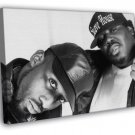 8Ball and MJG Awesome BW Retro Rap Hip Hop Duo  20x16 inch FRAMED CANVAS WALL PRINT