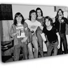 AC DC Rare Malcolm Angus Young Retro Hard Rock  20x16 inch FRAMED CANVAS WALL PRINT
