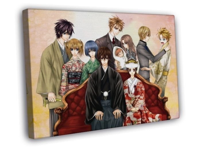 Vampire Knight Characters Beautiful Anime Manga Art  20x16 inch FRAMED CANVAS WALL PRINT