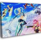 Vocaloid Girls Characters Anime Manga Art  20x16 inch FRAMED CANVAS WALL PRINT
