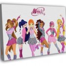 Winx Club Characters Cartoon TV Series  20x16 inch FRAMED CANVAS WALL PRINT