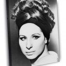 Barbra Streisand Young Beautiful Portrait Retro Rare  20x16 inch FRAMED CANVAS WALL PRINT