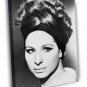 Barbra Streisand Young Beautiful Portrait Retro Rare  20x16 inch FRAMED CANVAS WALL PRINT
