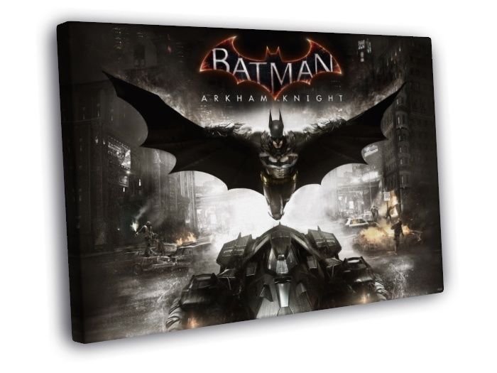 Batman Arkham Knight Awesome Video Game  20x16 inch FRAMED CANVAS WALL PRINT