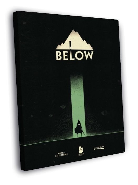 Below Video Game  20x16 inch FRAMED CANVAS WALL PRINT