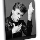 David Bowie Portrait Rock Music Singer BW  20x16 inch FRAMED CANVAS WALL PRINT