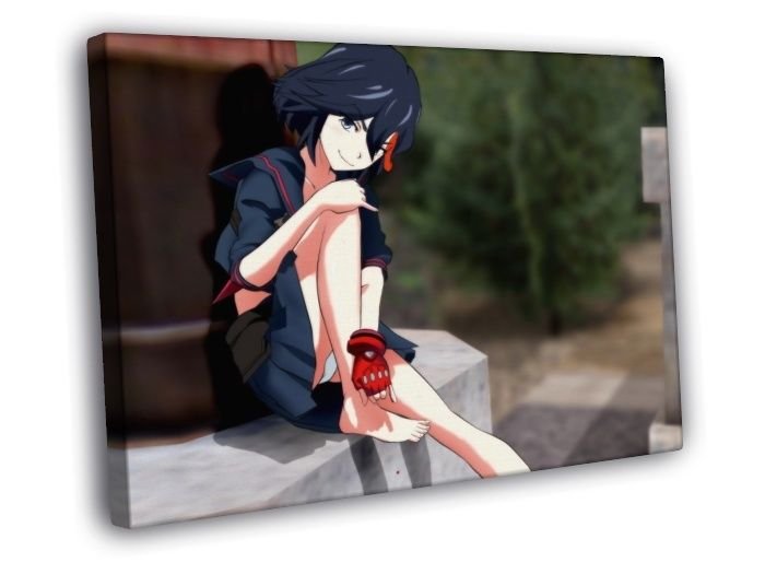 Ryuko Matoi Kill la Kill Hot Cute Girl Anime  20x16 inch FRAMED CANVAS WALL PRINT