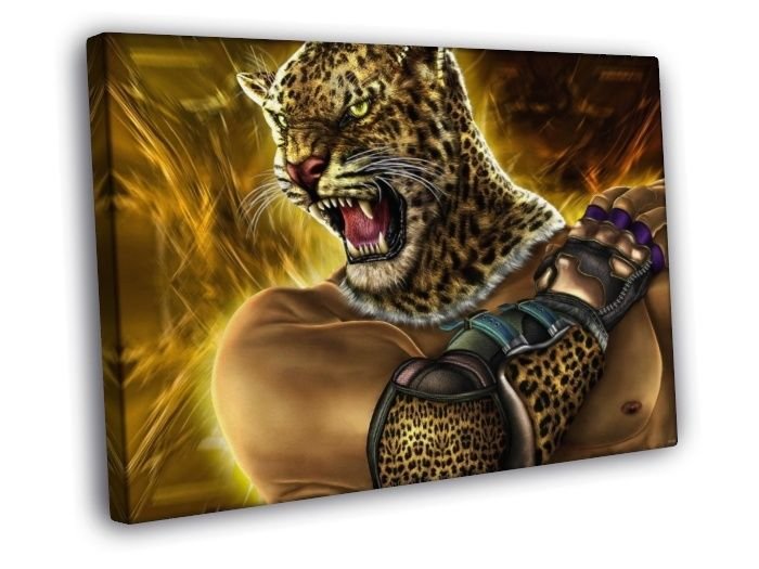 Tekken King Awesome Anime Manga Art  20x16 inch FRAMED CANVAS WALL PRINT