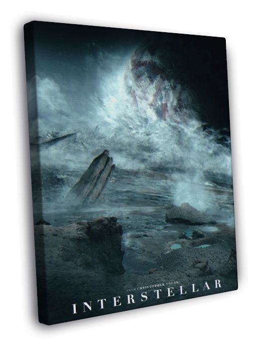 Interstellar Christopher Nolan Awesome 2014 Movie WALL  20x16 inch FRAMED CANVAS PRINT