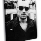 Taxi Driver Robert De Niro Retro Movie BW WALL  20x16 inch FRAMED CANVAS PRINT