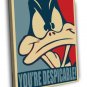 Daffy Duck Looney Tunes Cool Funny Pop Art  20x16 inch FRAMED CANVAS WALL PRINT