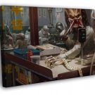 Predator Alien ET Stormtrooper District 9 WALL  20x16 inch FRAMED CANVAS PRINT