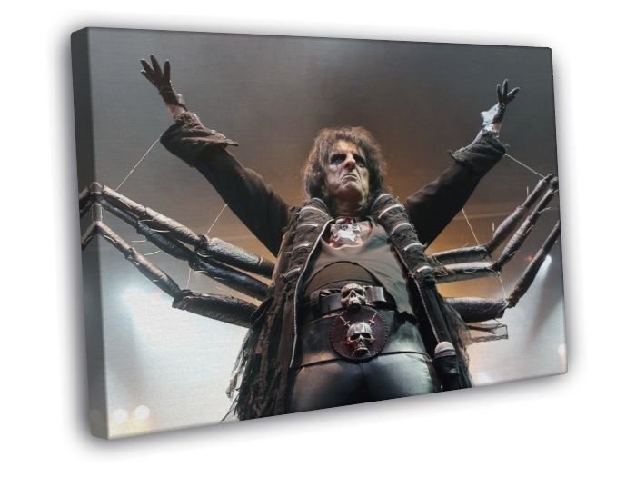 Alice Cooper Hard Rock Singer Awesome WALL  20x16 inch FRAMED CANVAS PRINT