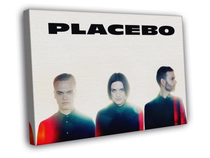 Placebo Rock Band Group Music Cool Art WALL  20x16 inch FRAMED CANVAS PRINT