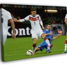 Mesut Ozil Sliding Tackle Germany Soccer Football WALL  20x16 inch FRAMED CANVAS PRINT